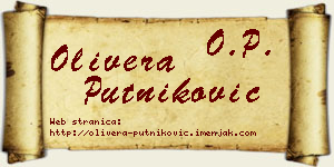 Olivera Putniković vizit kartica